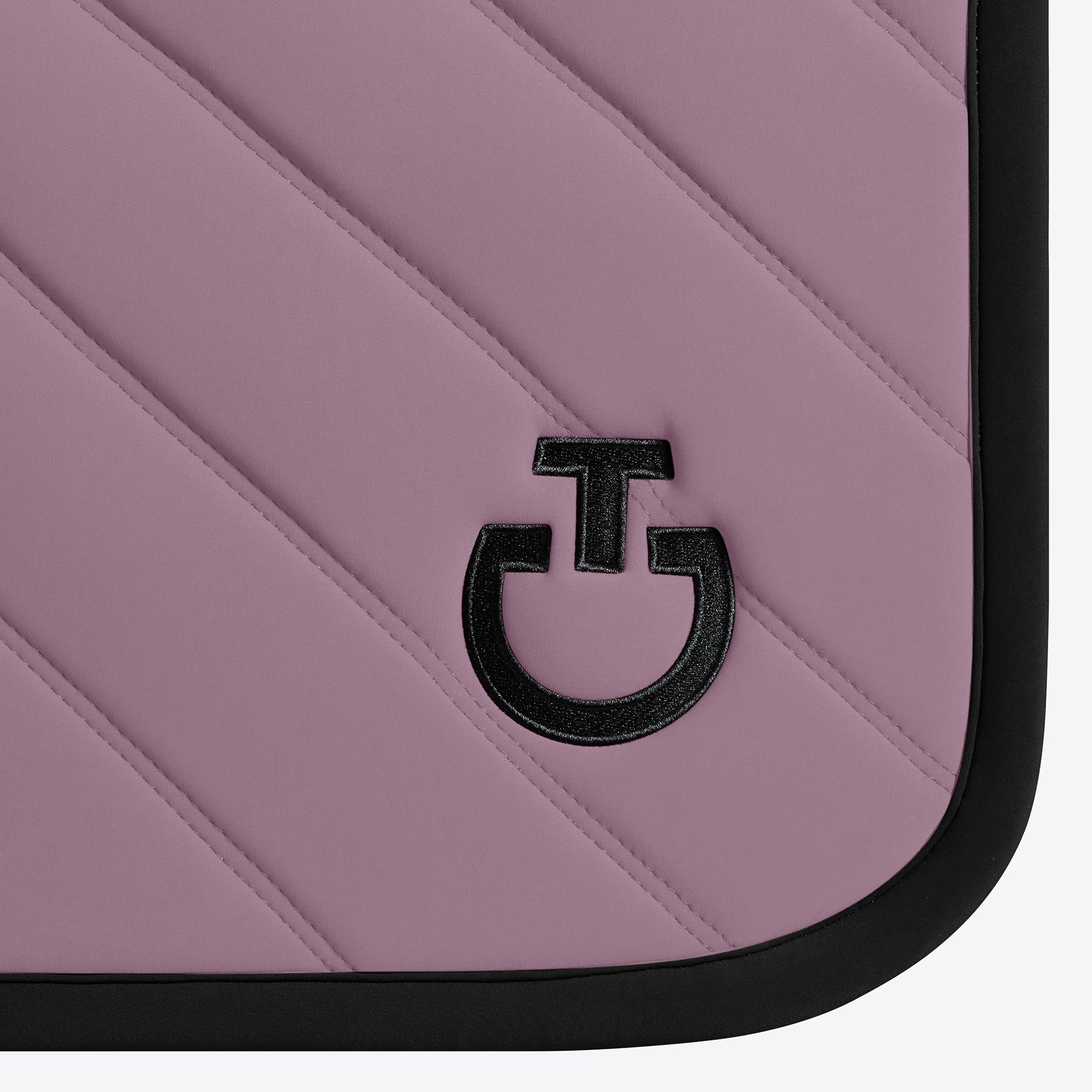 Tapis Diamond & Lines Rose et Noir CSO - CAVALLERIA TOSCANA