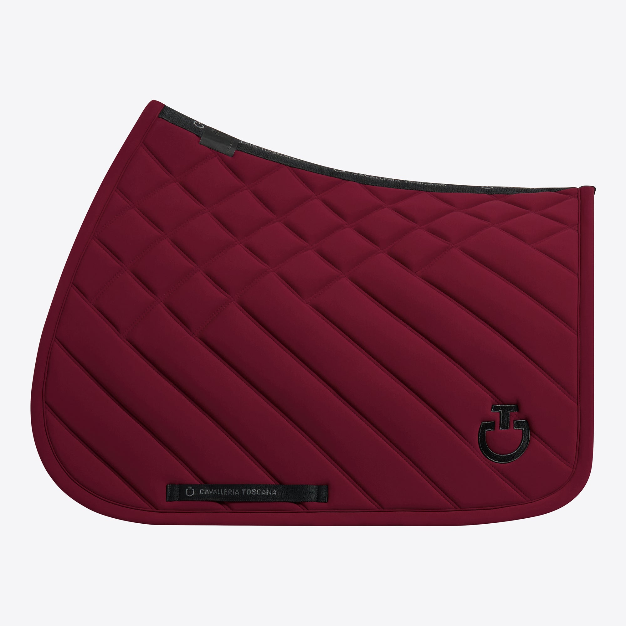 Tapis Diamond & Lines Bordeaux Noir CSO - CAVALLERIA TOSCANA