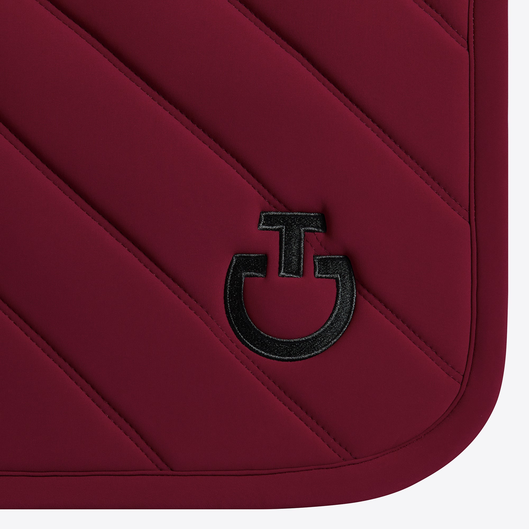 Tapis Diamond & Lines Bordeaux Noir CSO - CAVALLERIA TOSCANA
