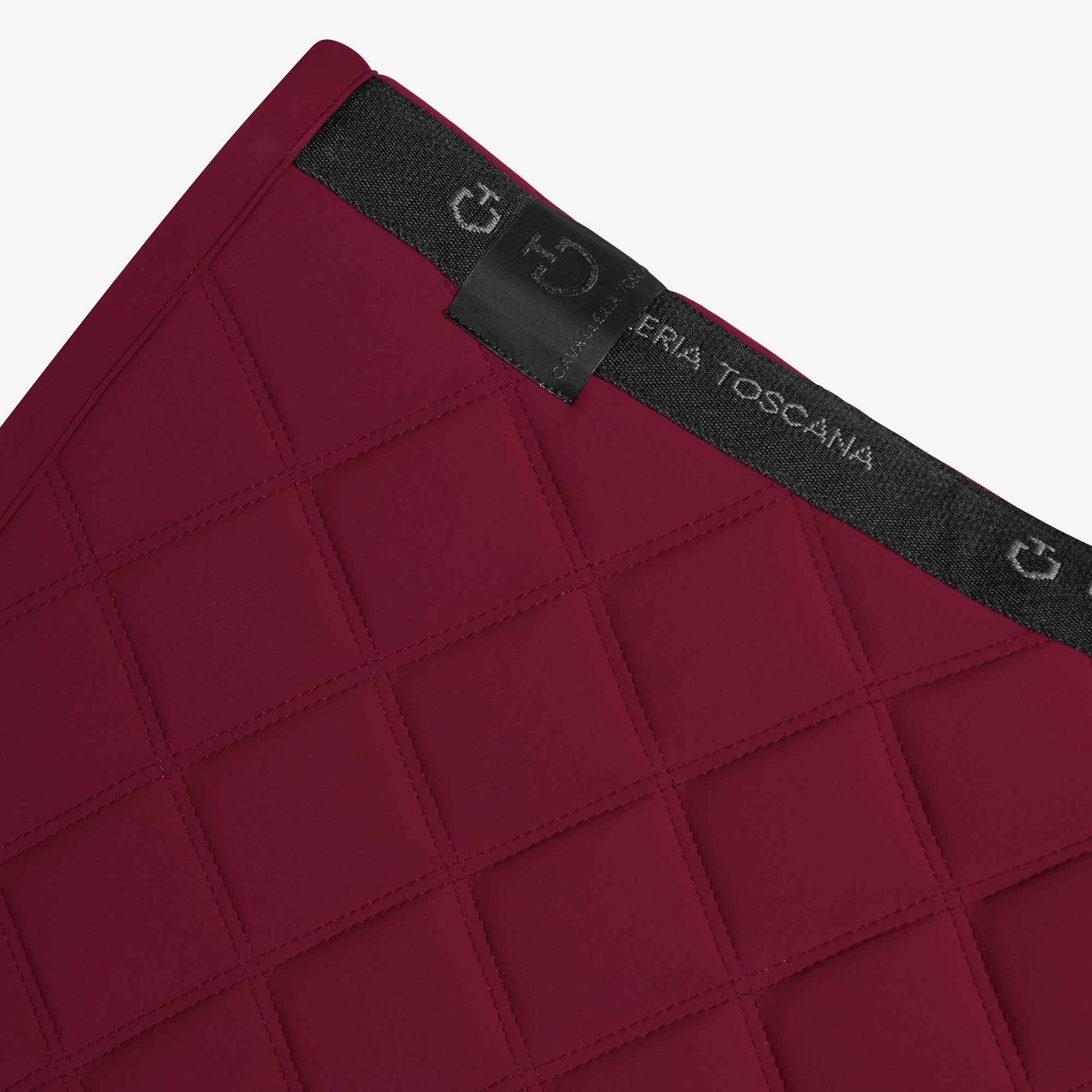 Tapis Diamond & Lines Bordeaux Noir CSO - CAVALLERIA TOSCANA