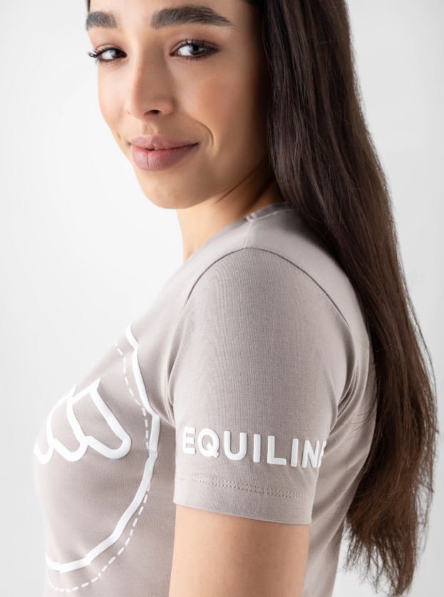 T-Shirt CUBRY taupe - EQUILINE