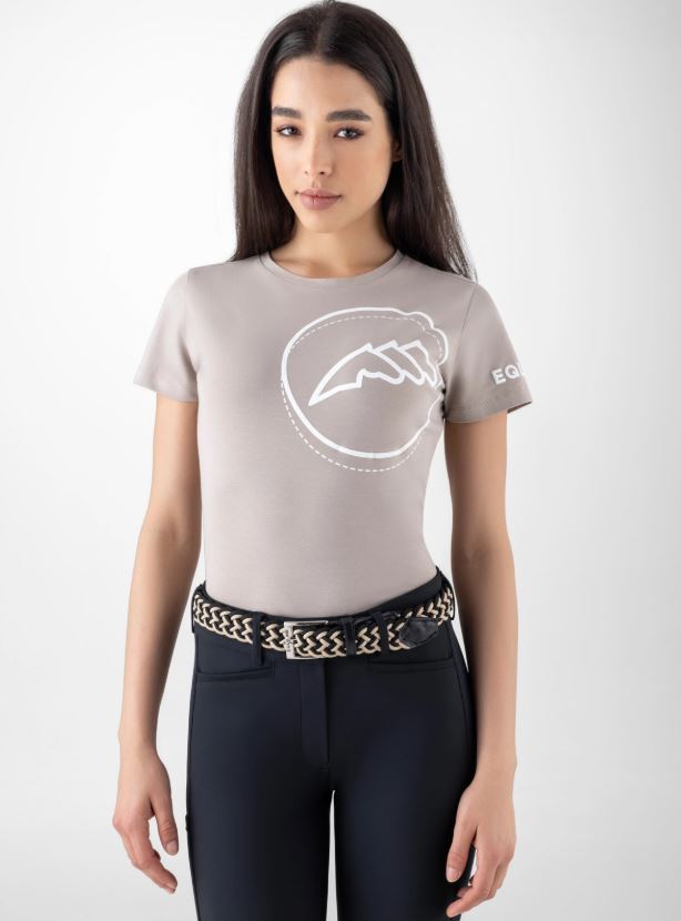 T-Shirt CUBRY taupe - EQUILINE