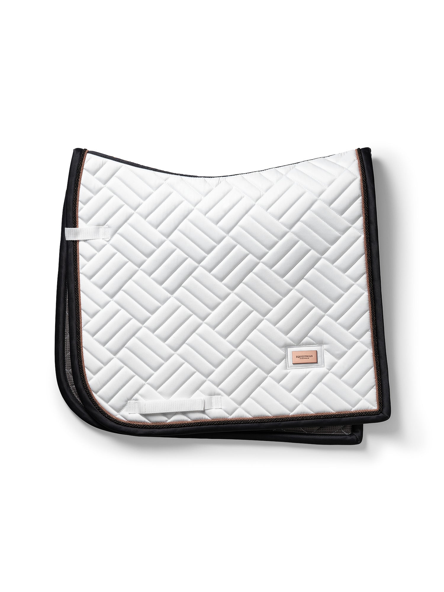 Tapis de selle Modern White Dark Ocean DRESSAGE - Equestrian Stockholm