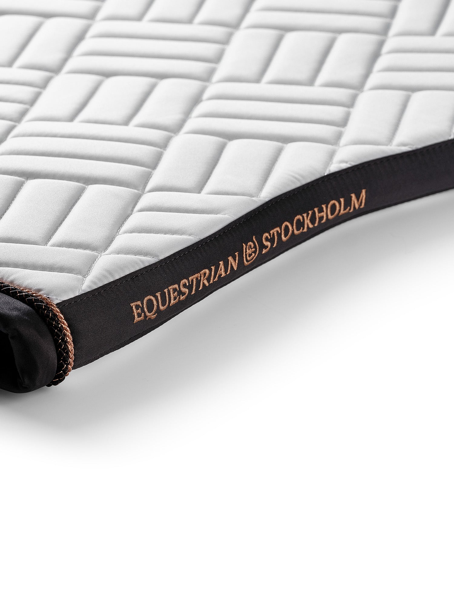 Tapis de selle Modern White Dark Ocean DRESSAGE - Equestrian Stockholm