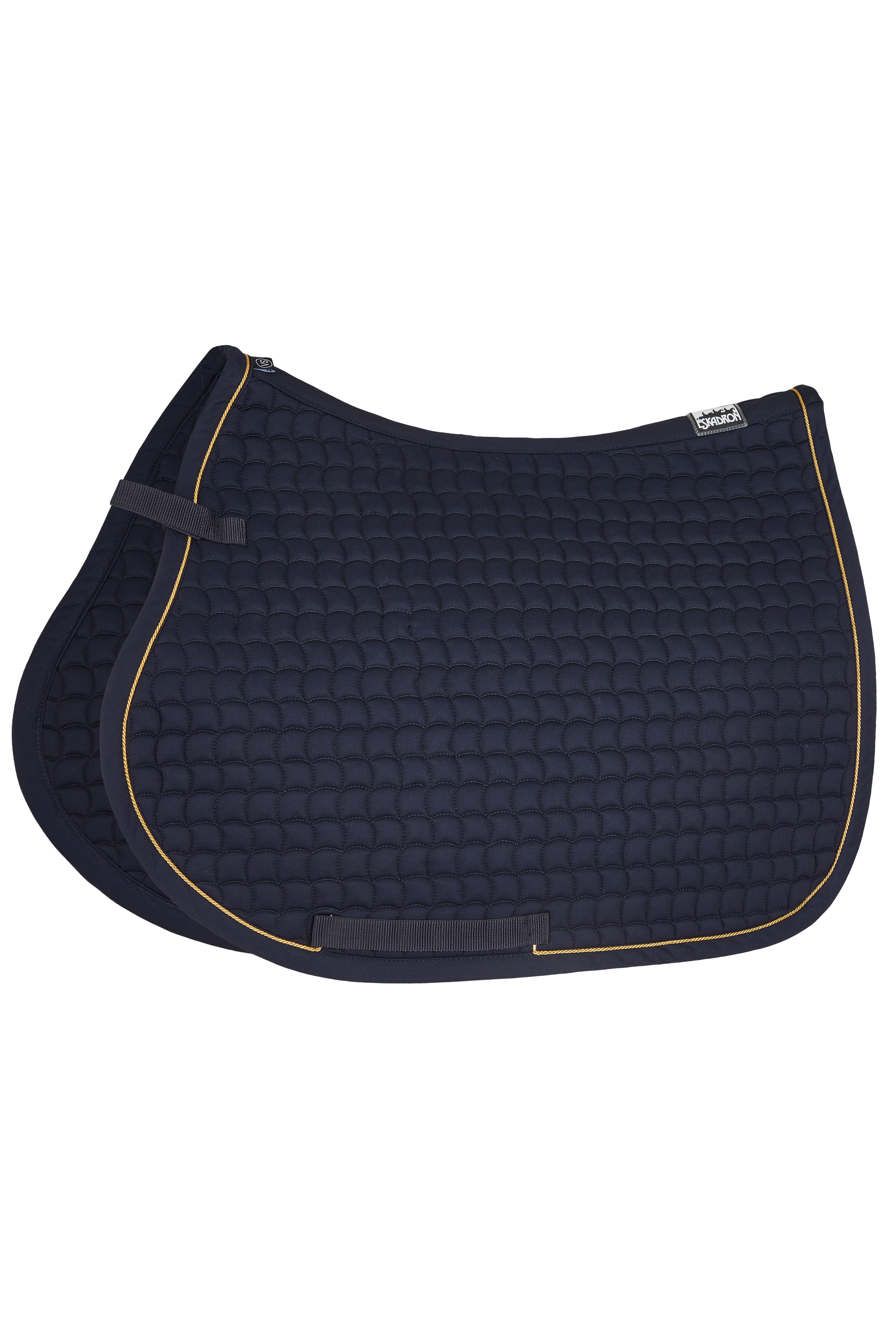 Tapis de selle Cotton Gold Core Bleu marine MIXTE - Eskadron