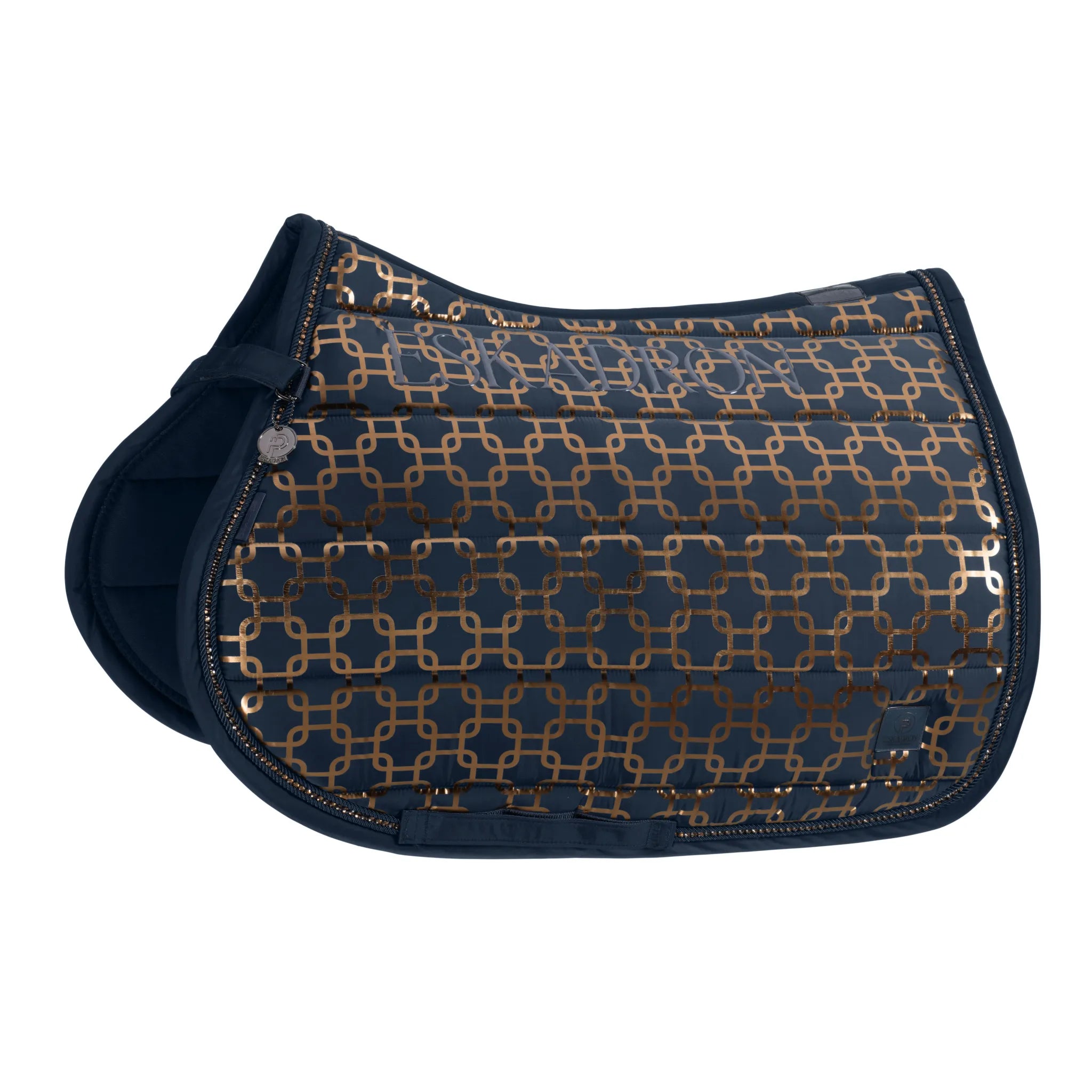 Glossy Chain Crystal PLATINUM 2024 saddle pad - Eskadron