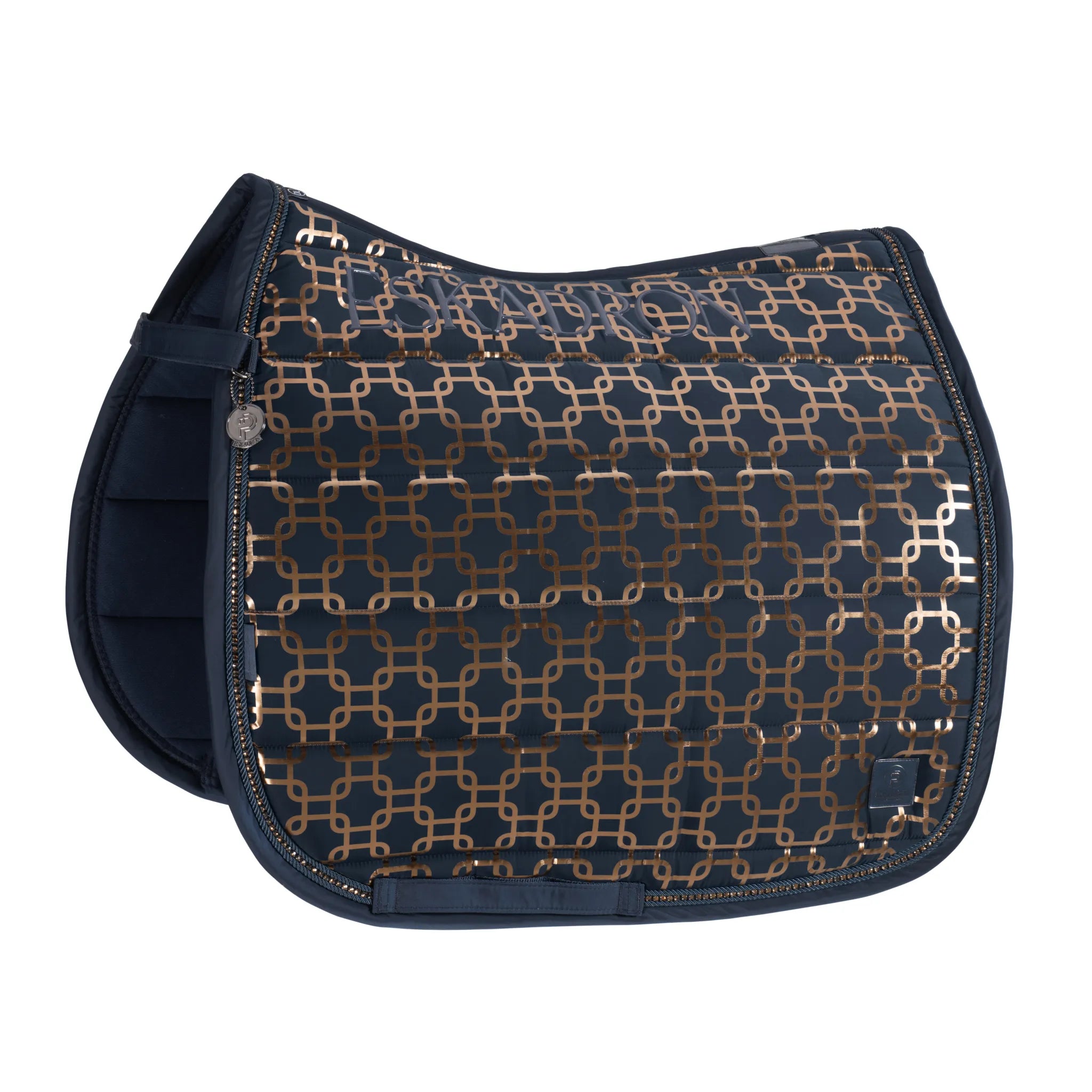 Glossy Chain Crystal PLATINUM 2024 saddle pad - Eskadron