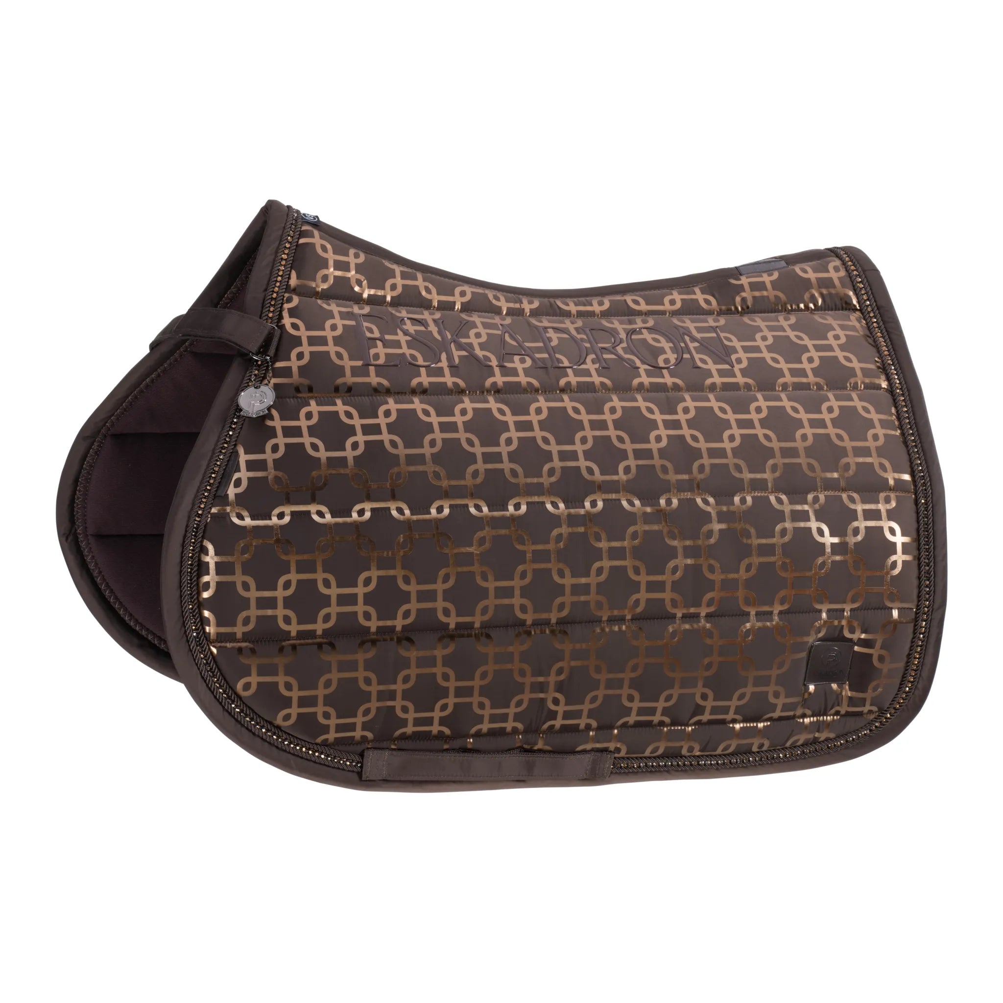 Glossy Chain Crystal PLATINUM 2024 saddle pad - Eskadron