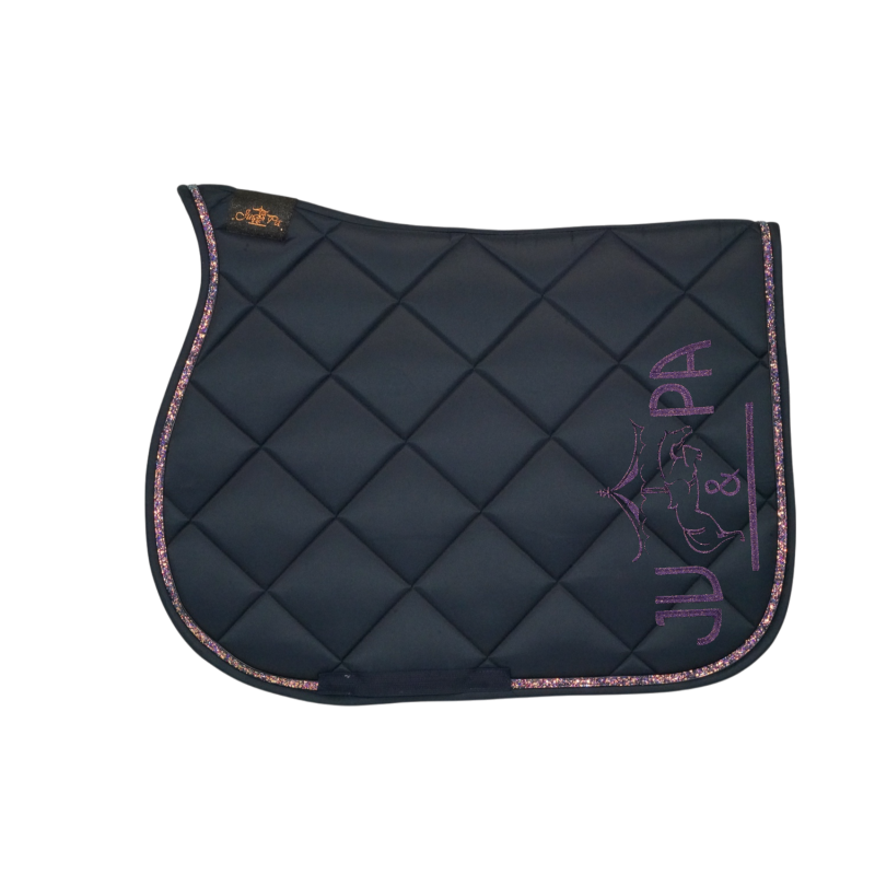 Tapis de selle Marine galon multicolore BRODERIE - JU&PA