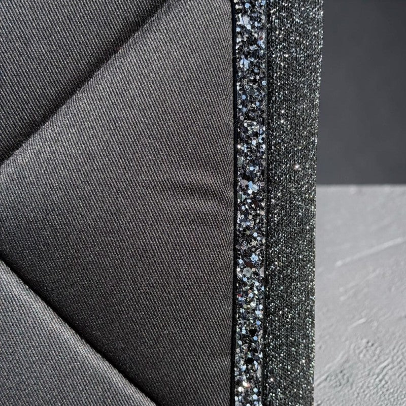 Tapis de selle bord lurex Noir - JU&PA
