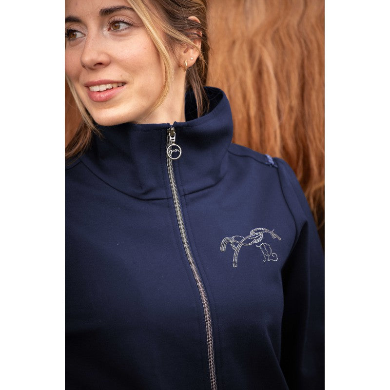 Veste Tweeny Strass Bleu marine - PENELOPE COLLECTION