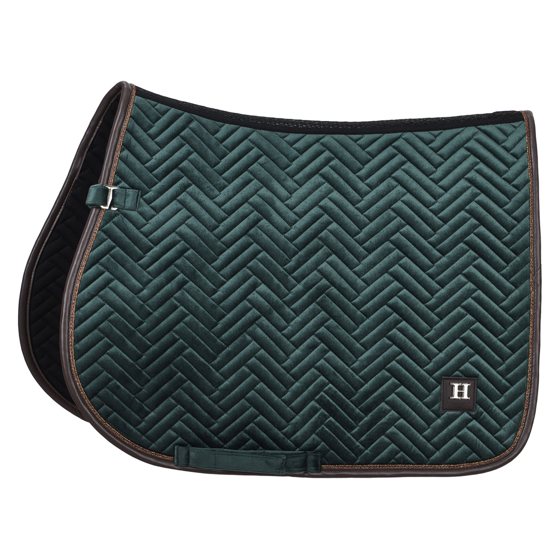 Tapis Vert sapin et Marine: Élégance et Confort Cheval Tapis Vert sapin et Marine: Élégance et Confort Cheval