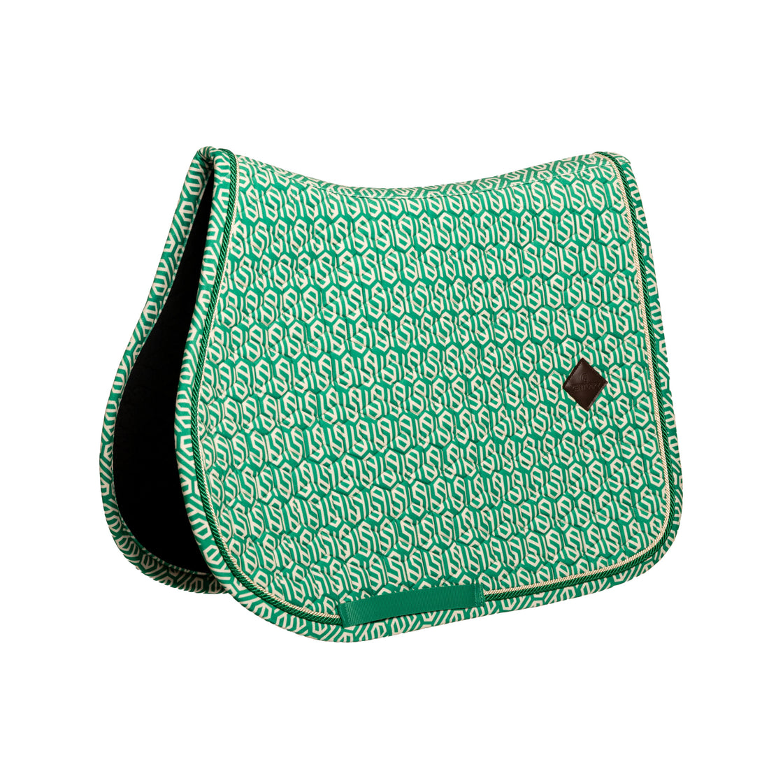 Tapis de Selle Velvet printing Vert/Blanc MIXTE - Kentucky