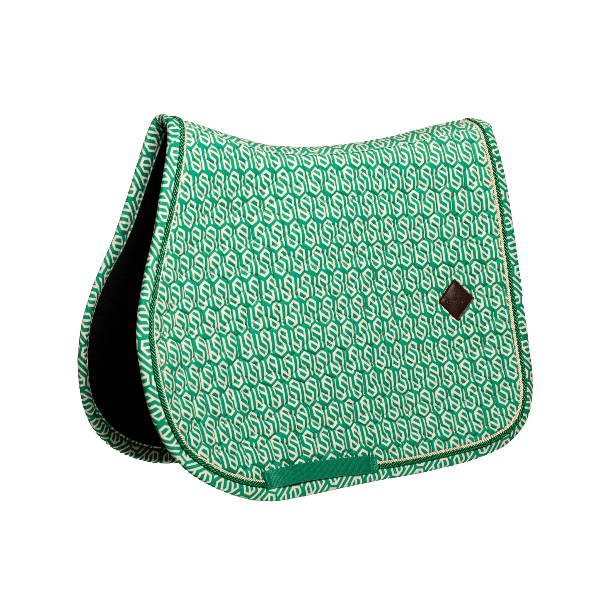 Tapis de Selle Velvet printing Vert/Blanc MIXTE - Kentucky