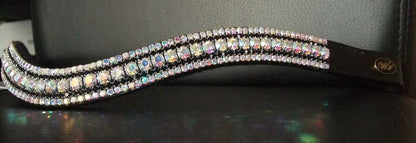 Frontal strass blanc et noir WW