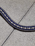 Frontal à strass WW - Bleu, argent et perle blanche