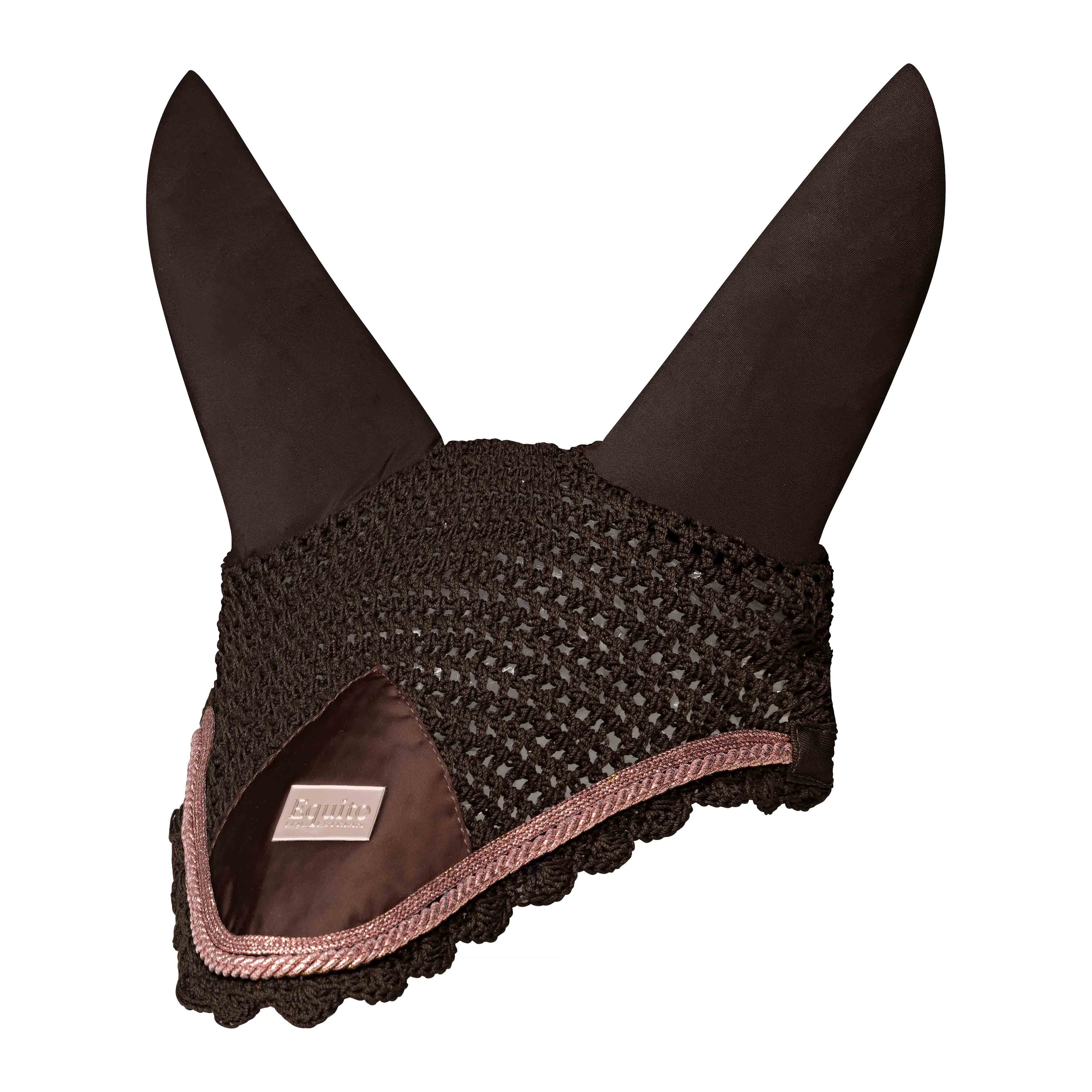 Bonnet anti-mouches Equito - Marron/Rose Gold