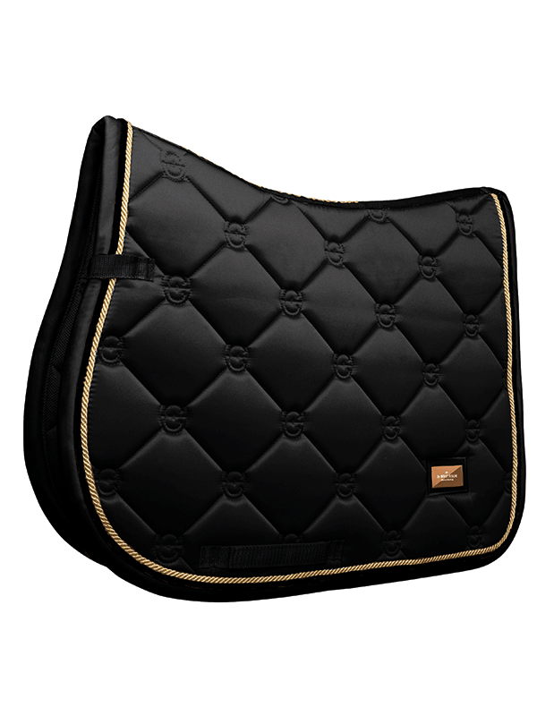 Tapis de selle Black Edition Gold MIXTE - Equestrian Stockholm