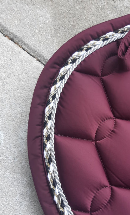 Eskadron Glossy Wave Rug - Burgundy