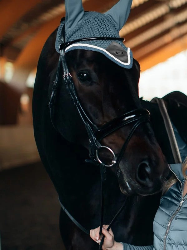 Bonnet anti-mouches STEEL BLUE - Equestrian Stockholm