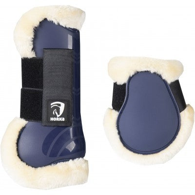 Set of faux fur gaiters and fetlock guards - Horka