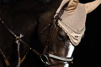 Equestrian Stockholm fly cap - CHAMPAGNE