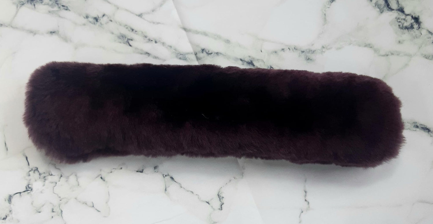 Plum noseband cover - Mattes
