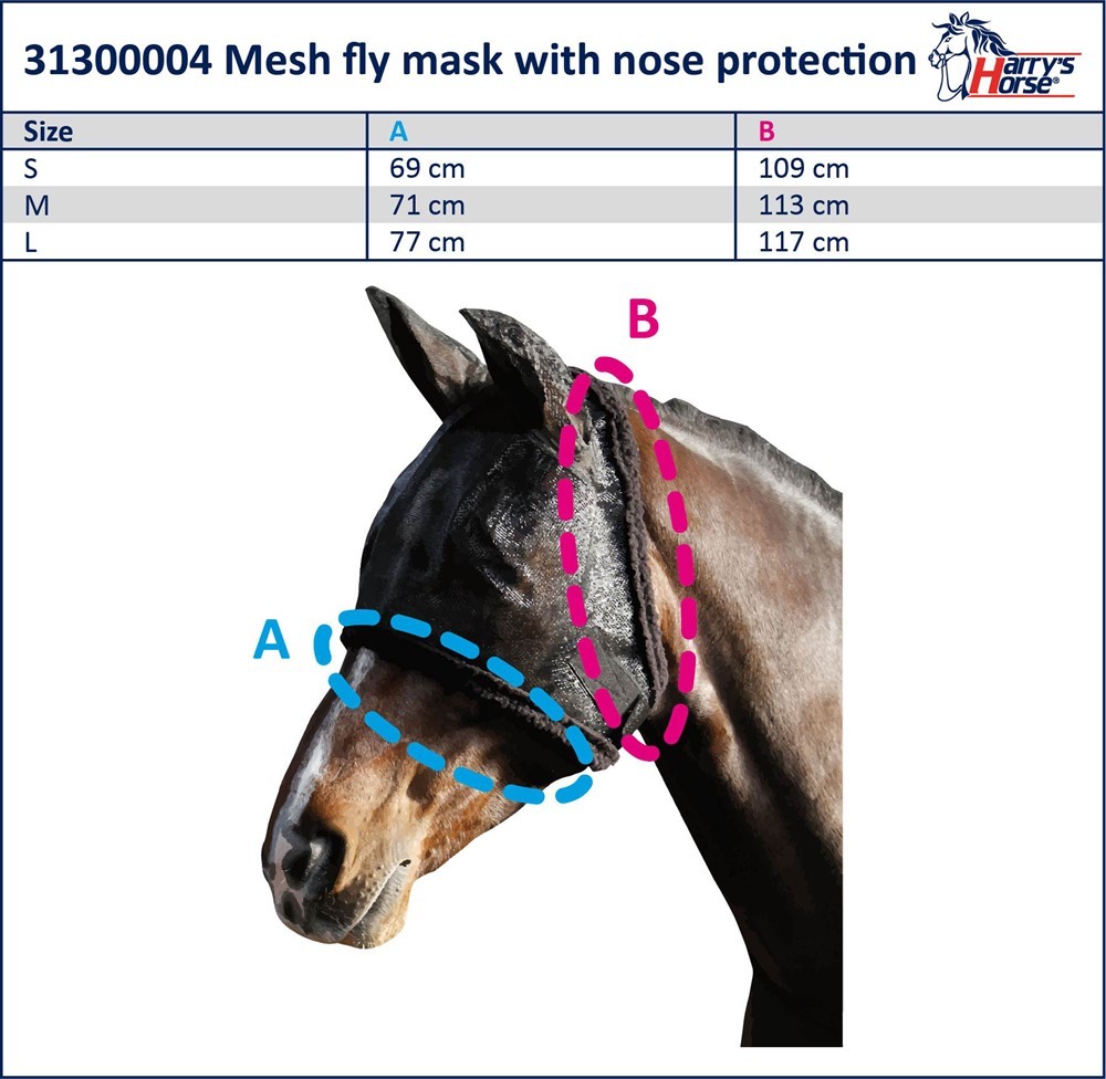 Fly mask with ears and nostrils - Harry&