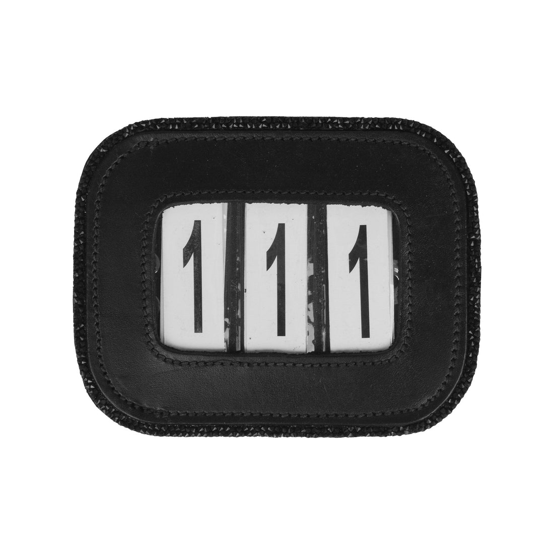 Numéro de départ en cuir Bordure Pailletée- HORKA