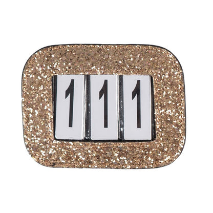 Black glitter number holder - SD DESIGN