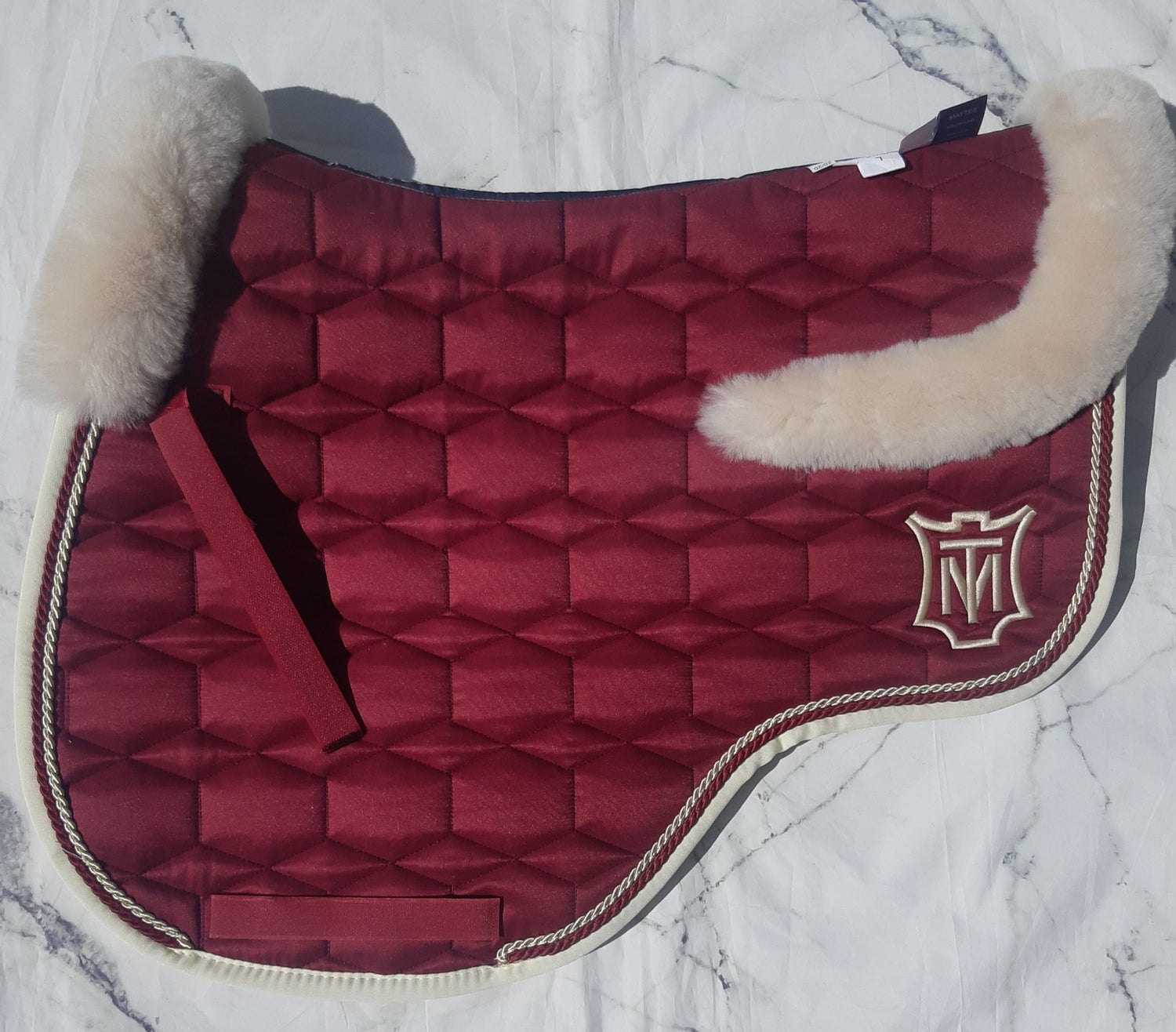 Eurofit Bordeaux satin mat with Champagne edge - Mattes 