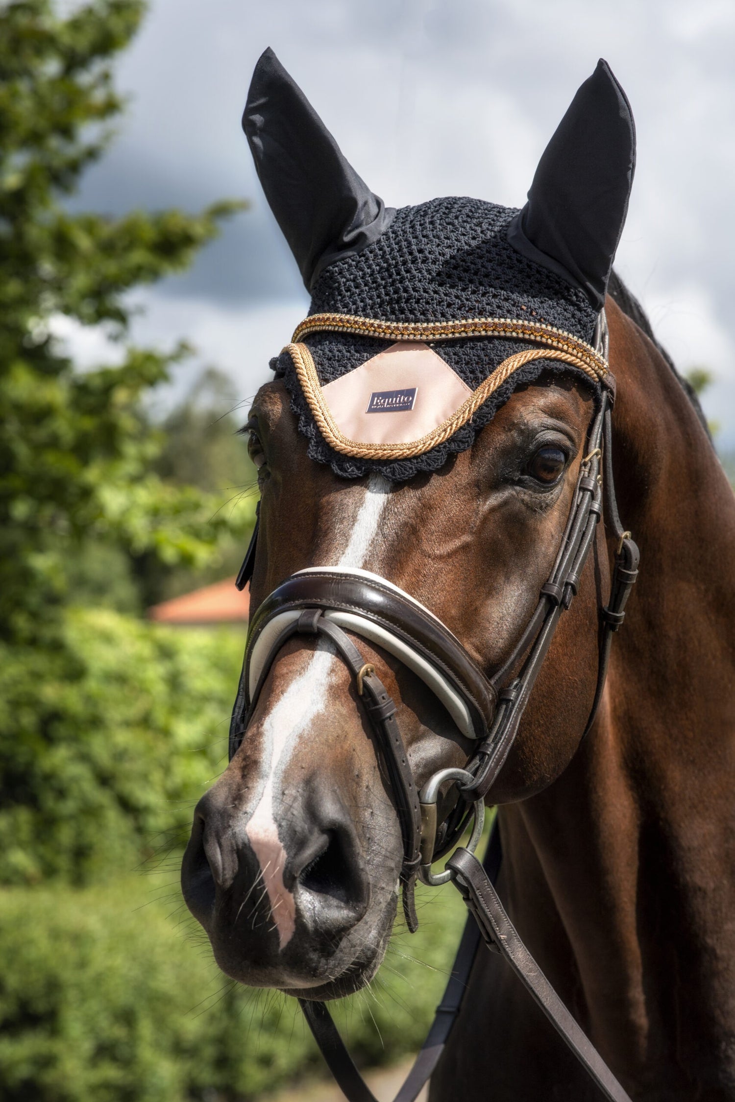 Equito Fly Hat - Black/Peach