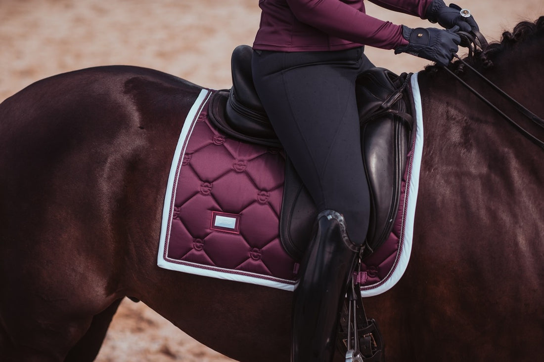 Purple White Edge saddle pad - Equestrian Stockholm