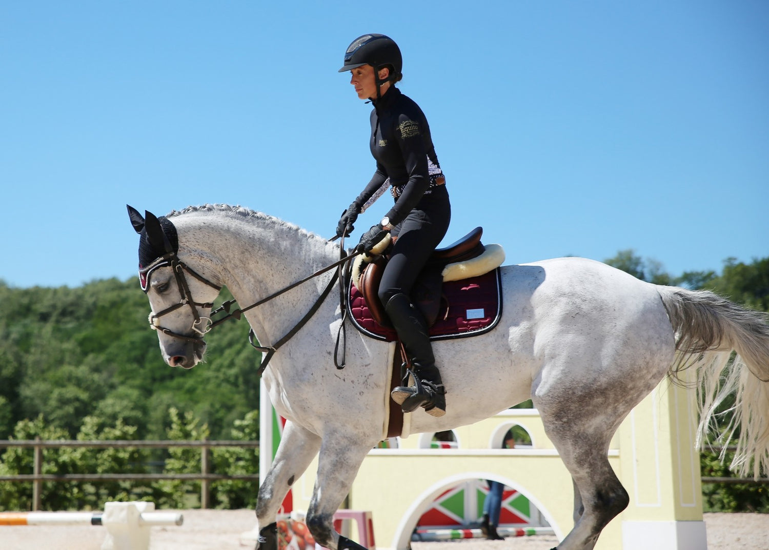 EQUITO saddle pad - Black Cherry