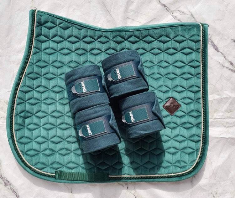 Tapis MIXTE Velvet Kentucky et bandes Eskadron - VERT SAPIN