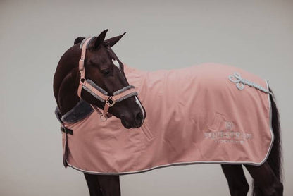 Equestrian Stockholm Fleece Sheepskin Blanket - Pink