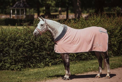 Equestrian Stockholm Fleece Sheepskin Blanket - Pink