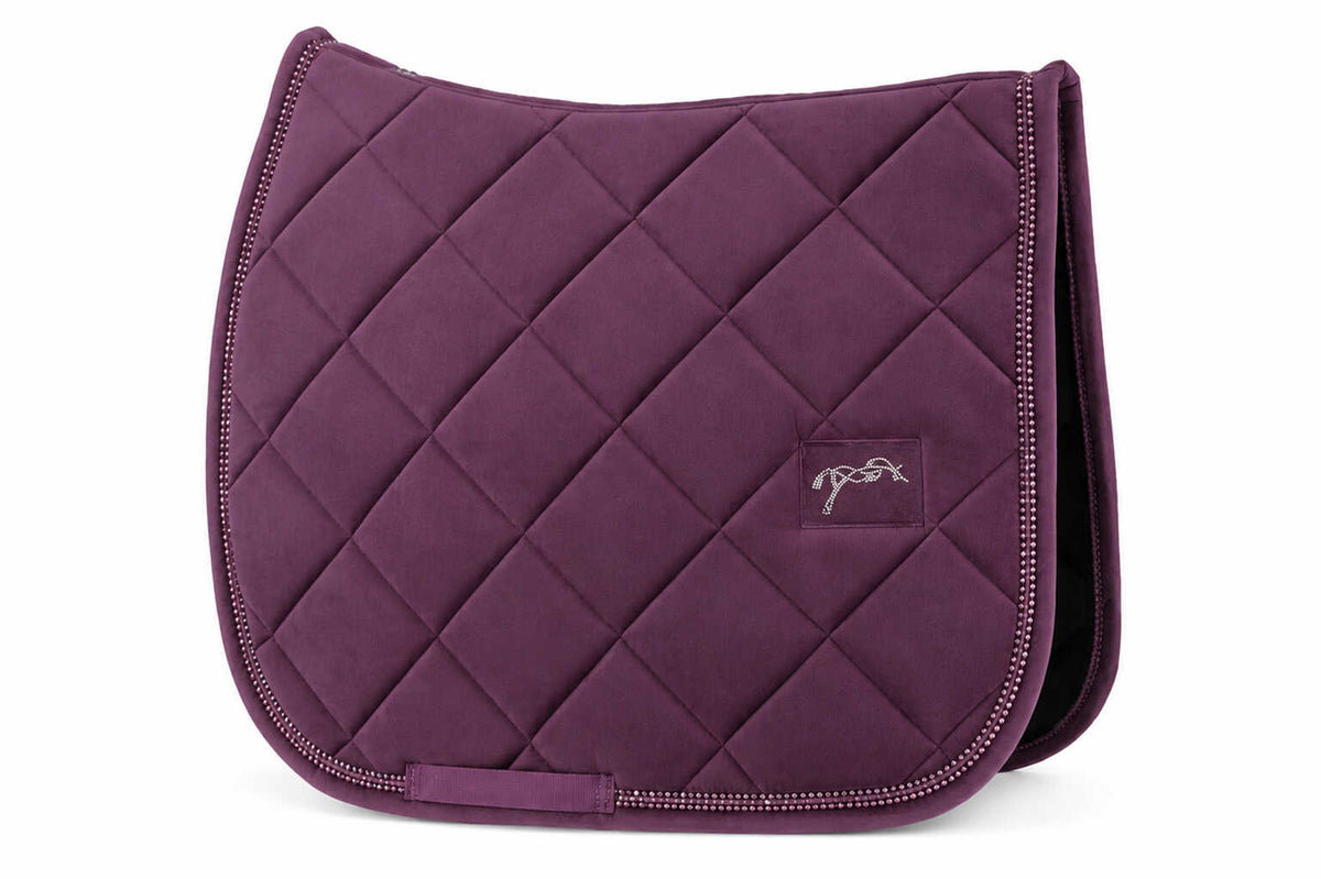 Tapis de selle New Strass Prune MIXTE - PENELOPE COLLECTION