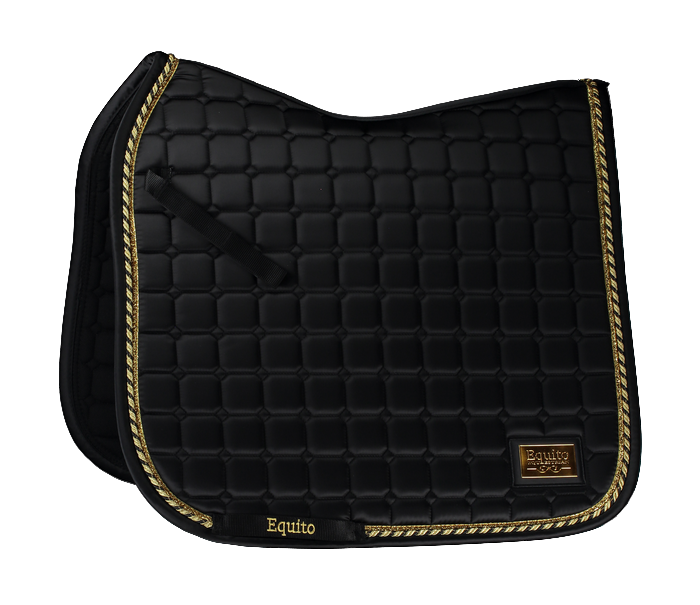 Saddle pad Black/Gold - EQUITO 