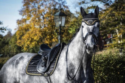 Saddle pad Black/Gold - EQUITO 