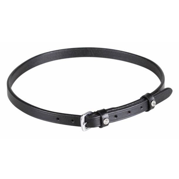 Black noseband with rhinestone loops - SD Design