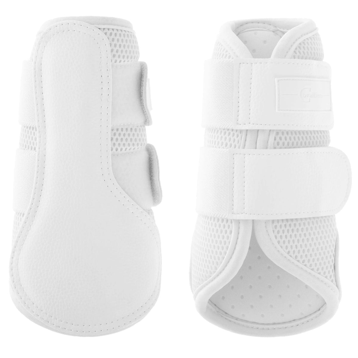 Classic mesh dressage gaiters White Rose Gold - Equestrian Stockholm