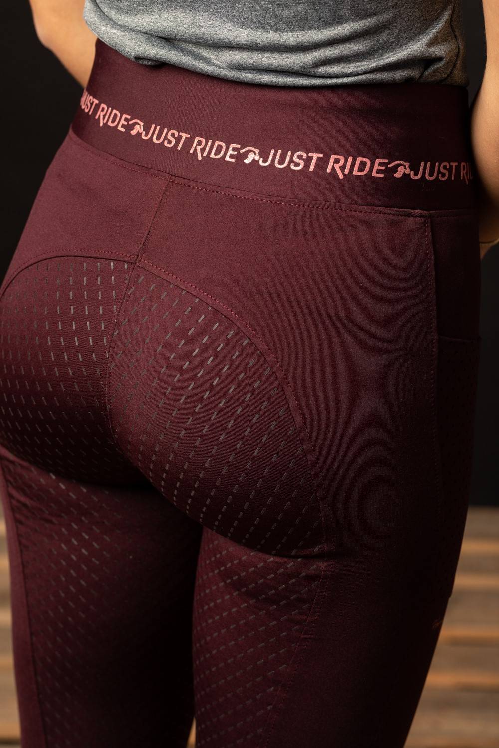 Legging Equitights Just Ride Rosegold Full Grip - Harry&