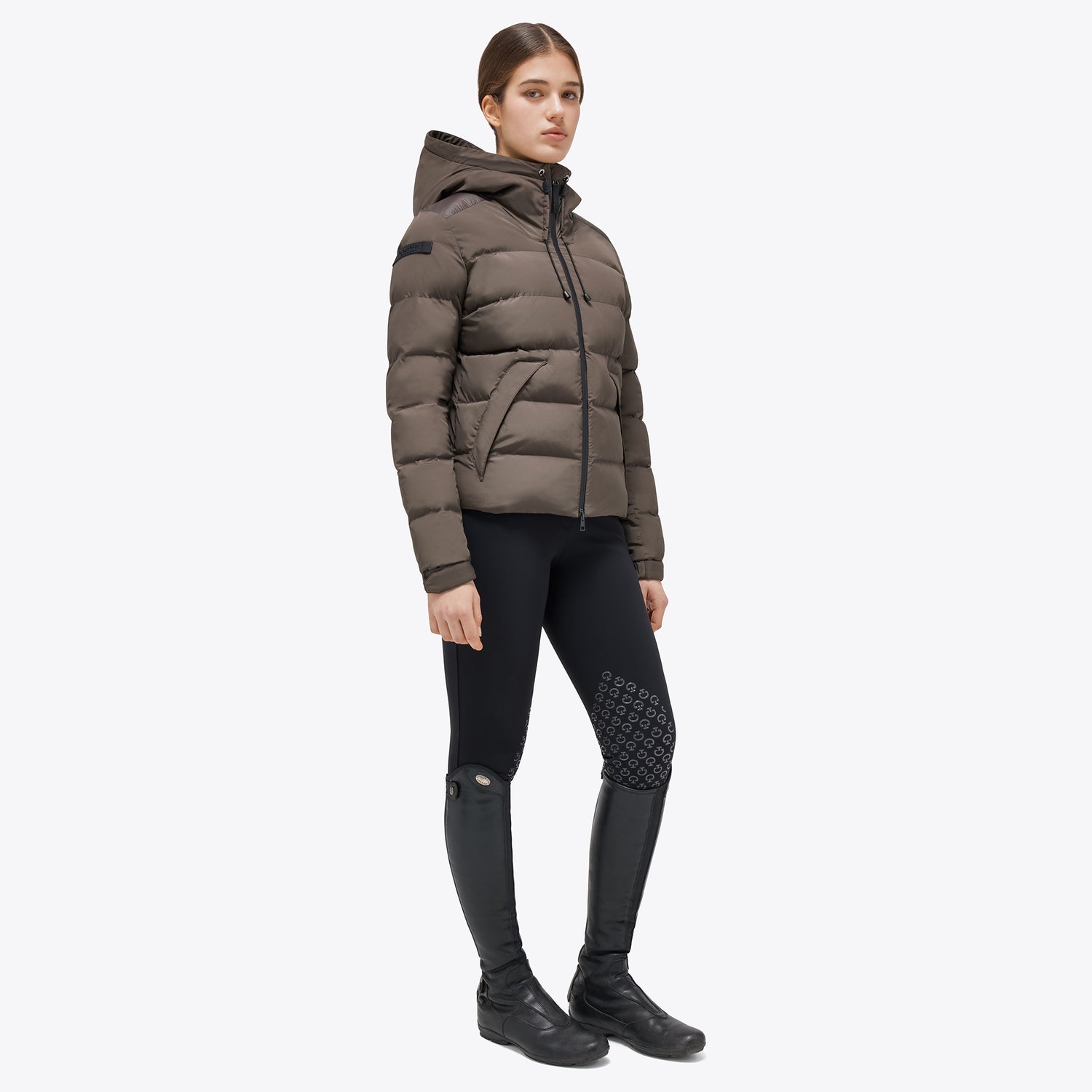 Manteau doudoune dark chocolate - Cavalleria Toscana