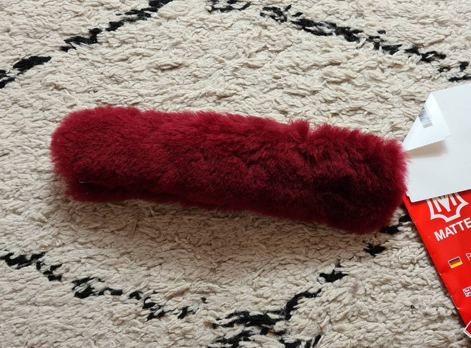 Fourreau de muserolle Bordeaux - Mattes