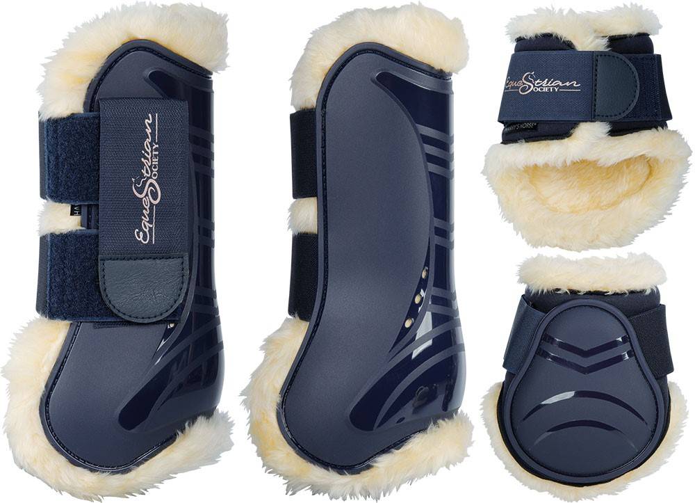 Sheepskin lined gaiters and fetlock guards set WI21 - Harry&