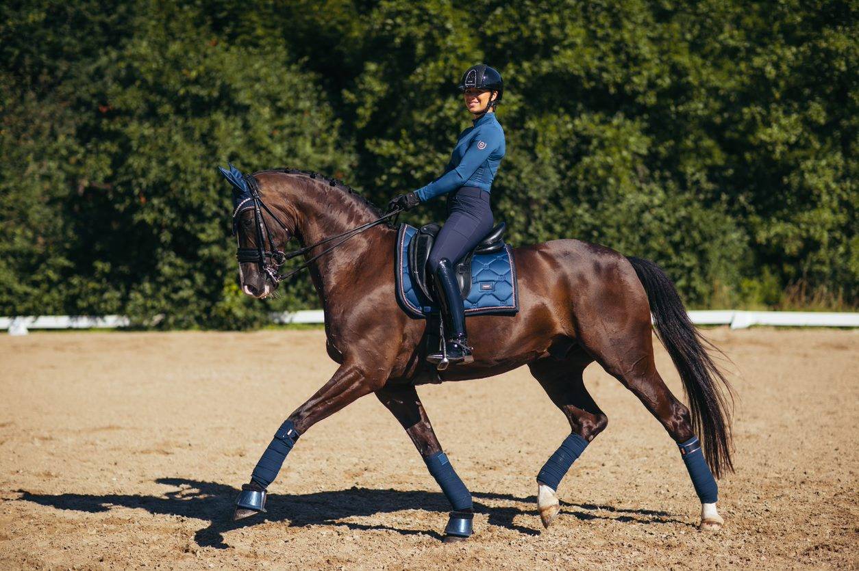 Tapis de selle Monaco Blue - Equestrian Stockholm