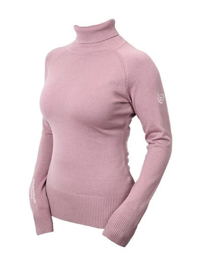 Pull coll roulé Equestrian Stockholm - Pink