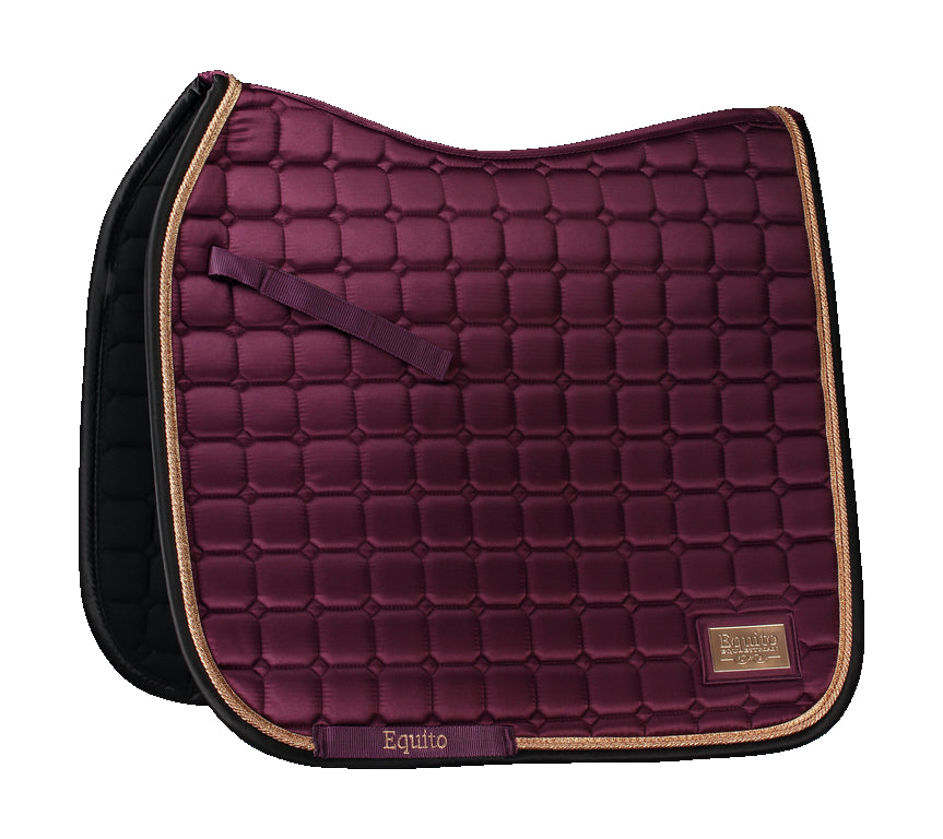 Plum saddle pad - Plum/Rose Gold - EQUITO 