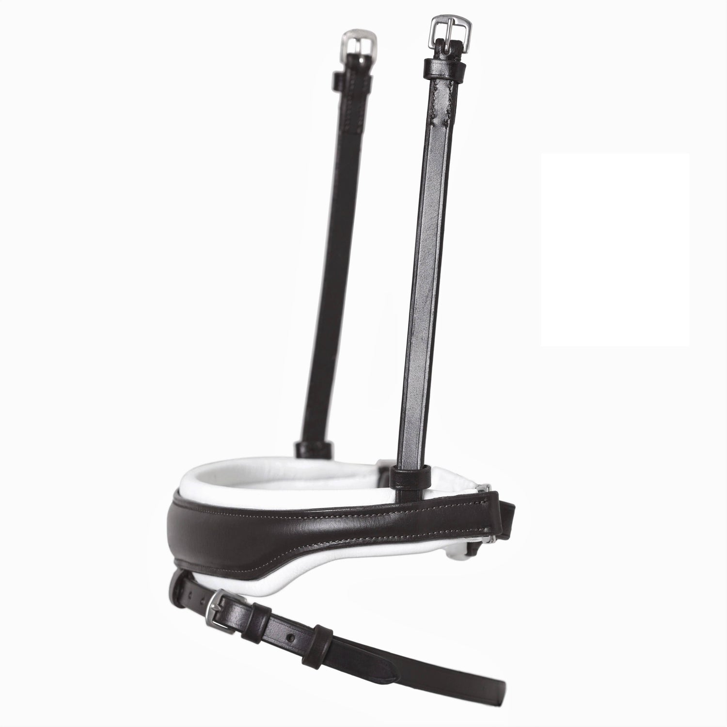 Muserolle noir anatomique doublée blanc - SD Design